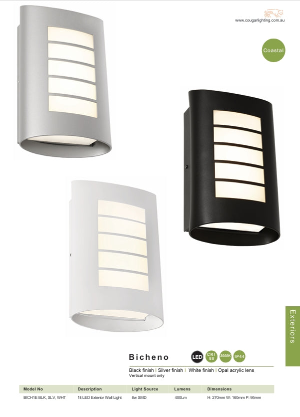 Bicheno LED Wall Light - Black