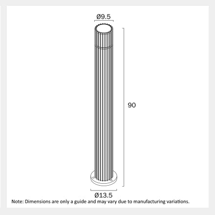 CASHEL Exterior Bollard Light - Black