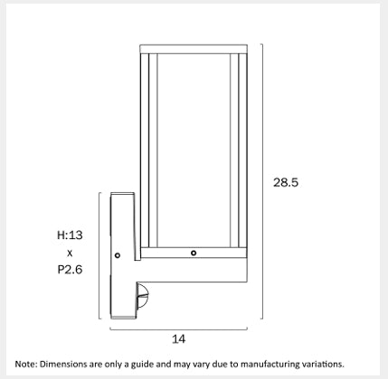 BELMIN Exterior Sensor Wall Light - White
