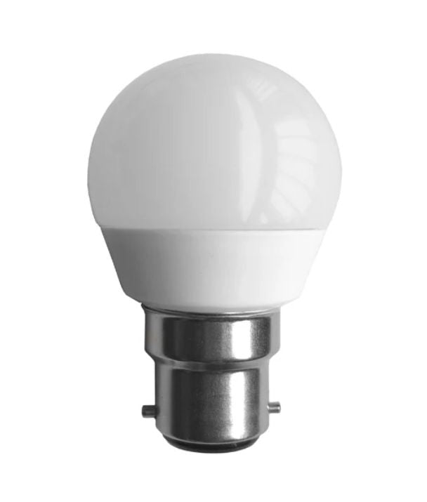 Fancy Round LED Globes Frosted Diffuser (6W) - Options: B22 6000K