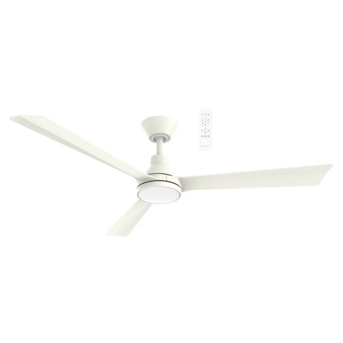 Riviera DC 52″ Matt White Smart Ceiling Fan With WIFI Remote Control + LED light