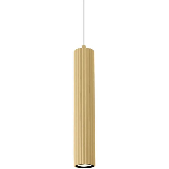 Calibo Canary Fluted 300mm Pendant - Brass