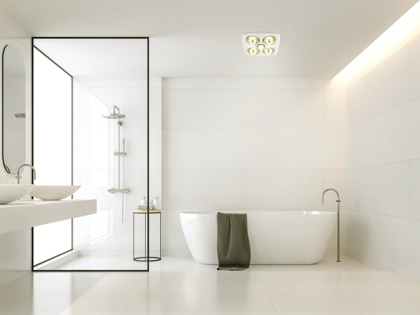 Vesuvius 3 in 1 Bathroom Heater- White