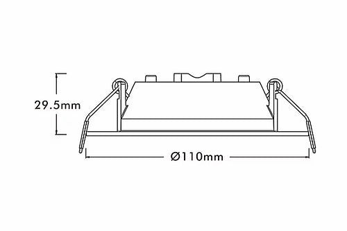 3A Lighting 10W Low Profile Downlight DL1071/WH/TC