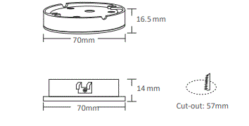 3A 3W Led Cabinet Lights DL103- Satin Nickel