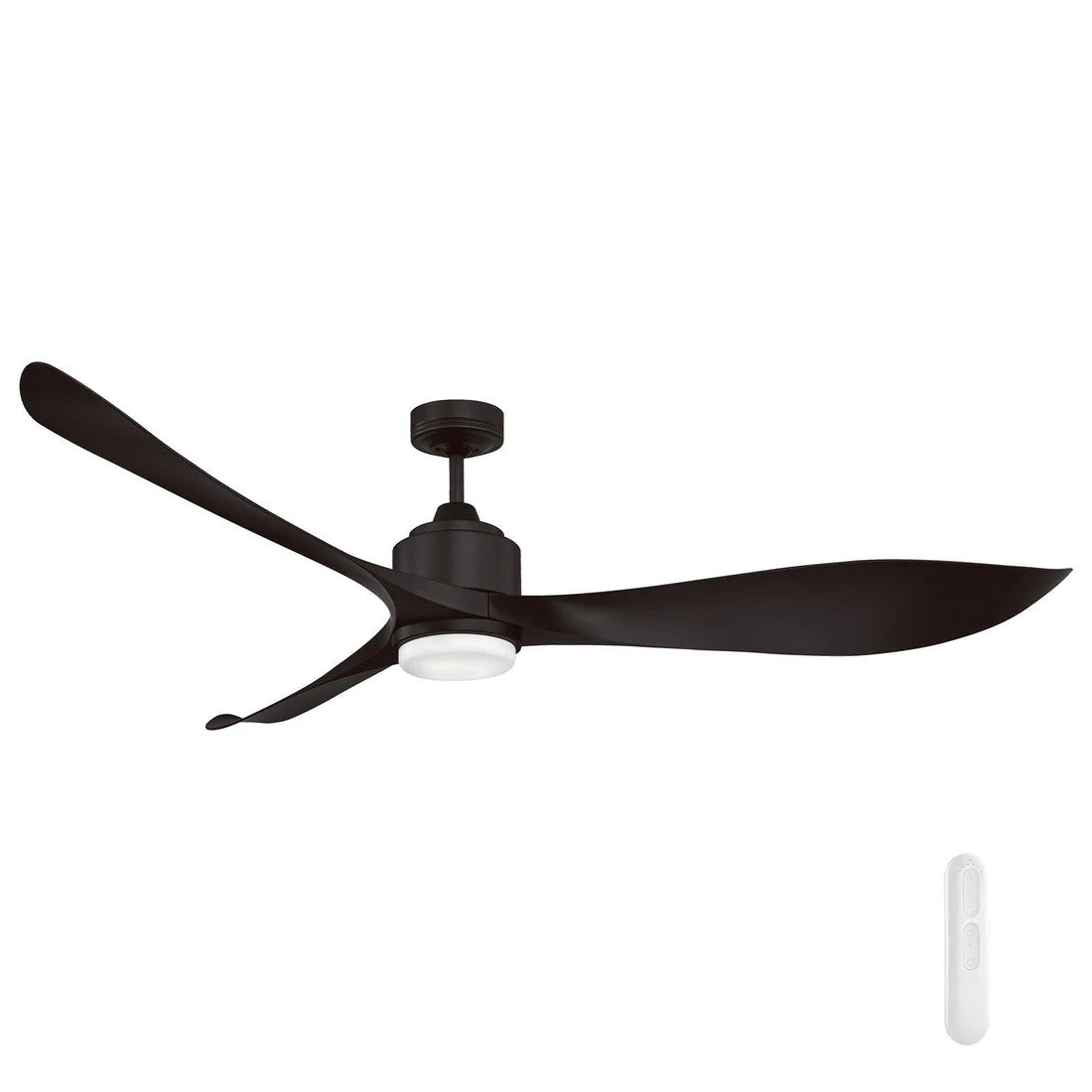 Eagle Ceiling Fan with LED Light, 167cm/66", Black