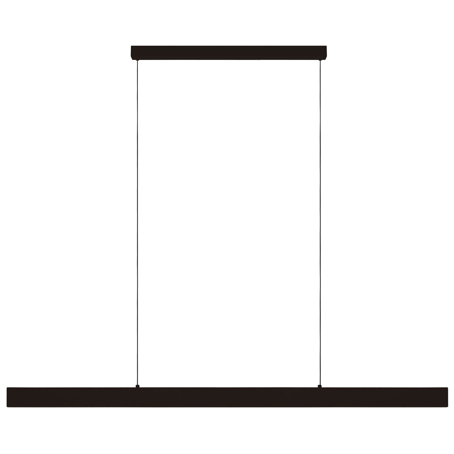 Climene II Metal LED Bar Pendant Light, Medium, Black