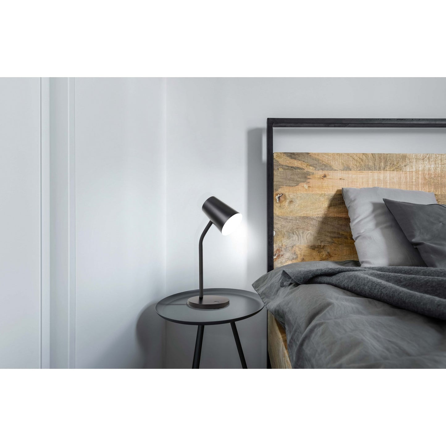 Jasper Scandi Desk Table Lamp, Black