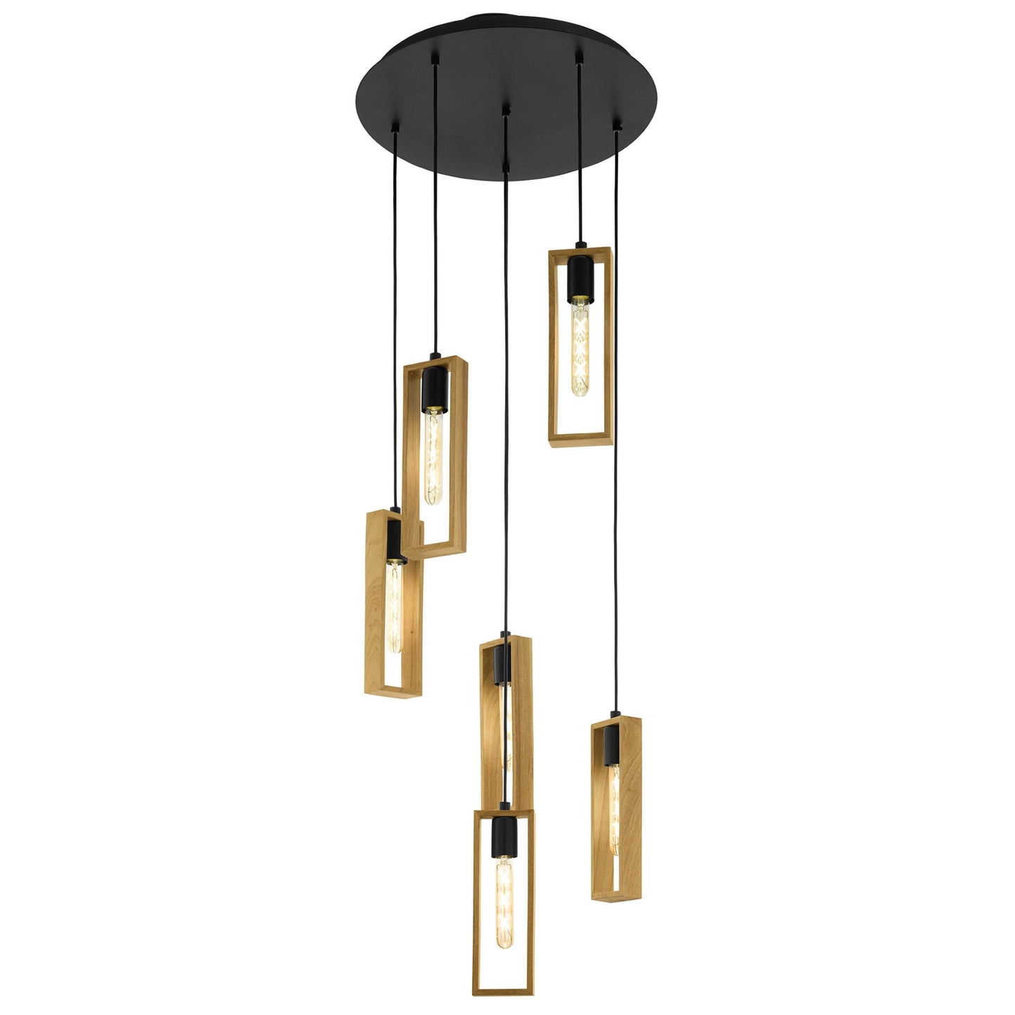 Littleton Wooden Cluster Pendant Light
