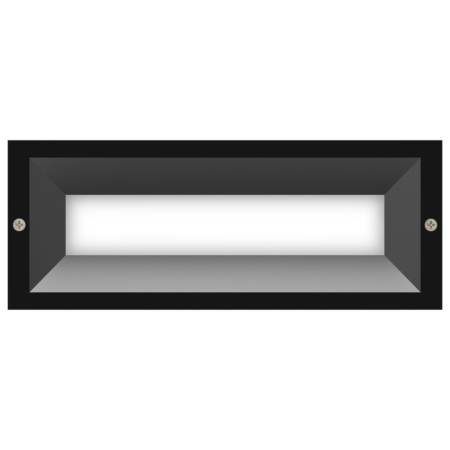 Brick IP65 Exterior Recessed LED Wall / Step Light with Diffuser, Charcoal