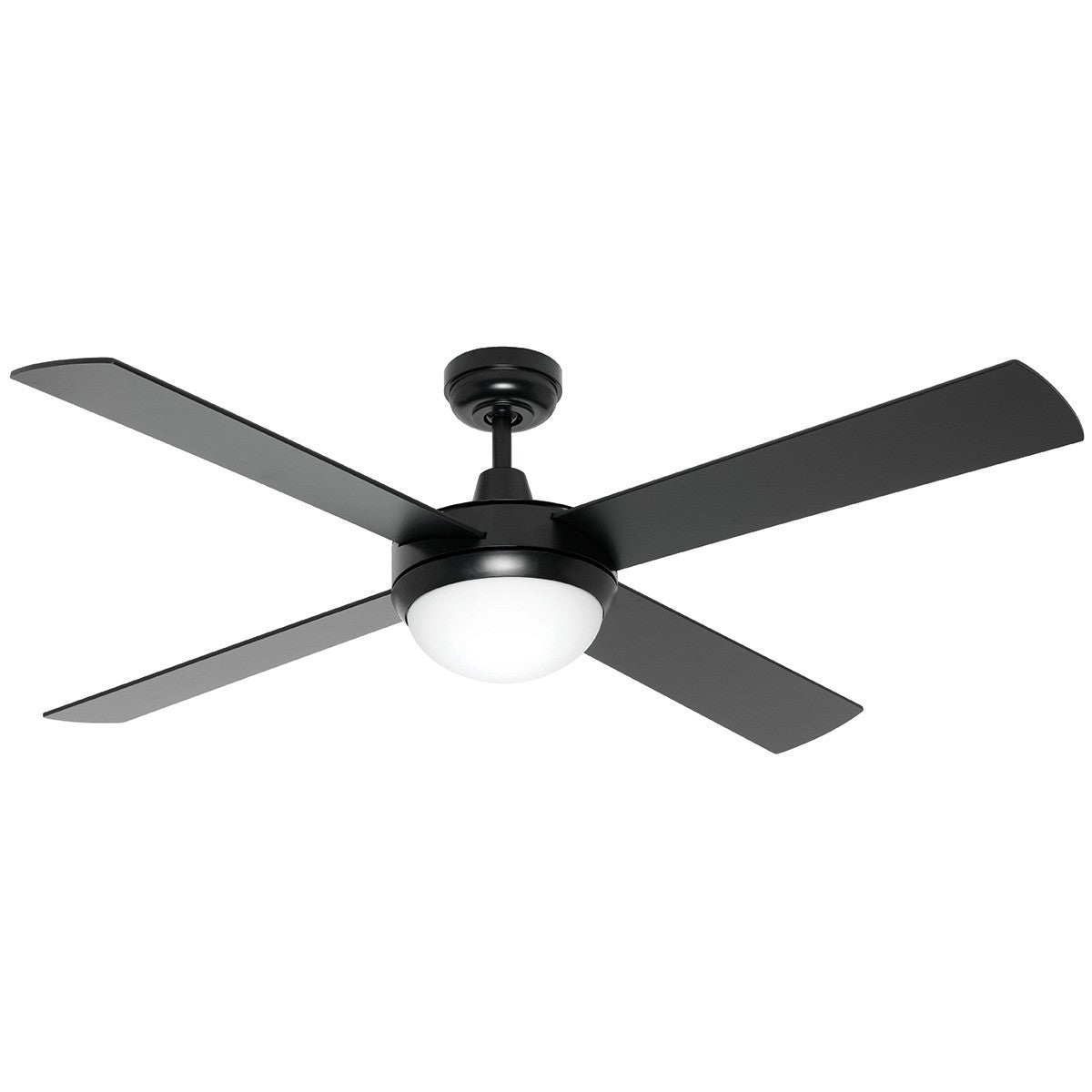 Caprice Timber Ceiling Fan with Light- 130cm/52"- Black