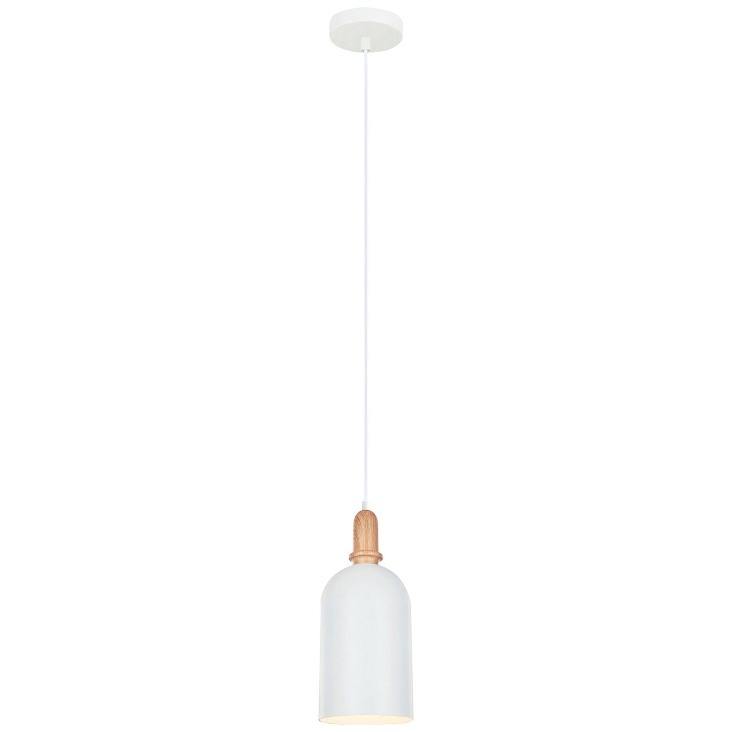 Horten Iron Pendant Light, Matt White