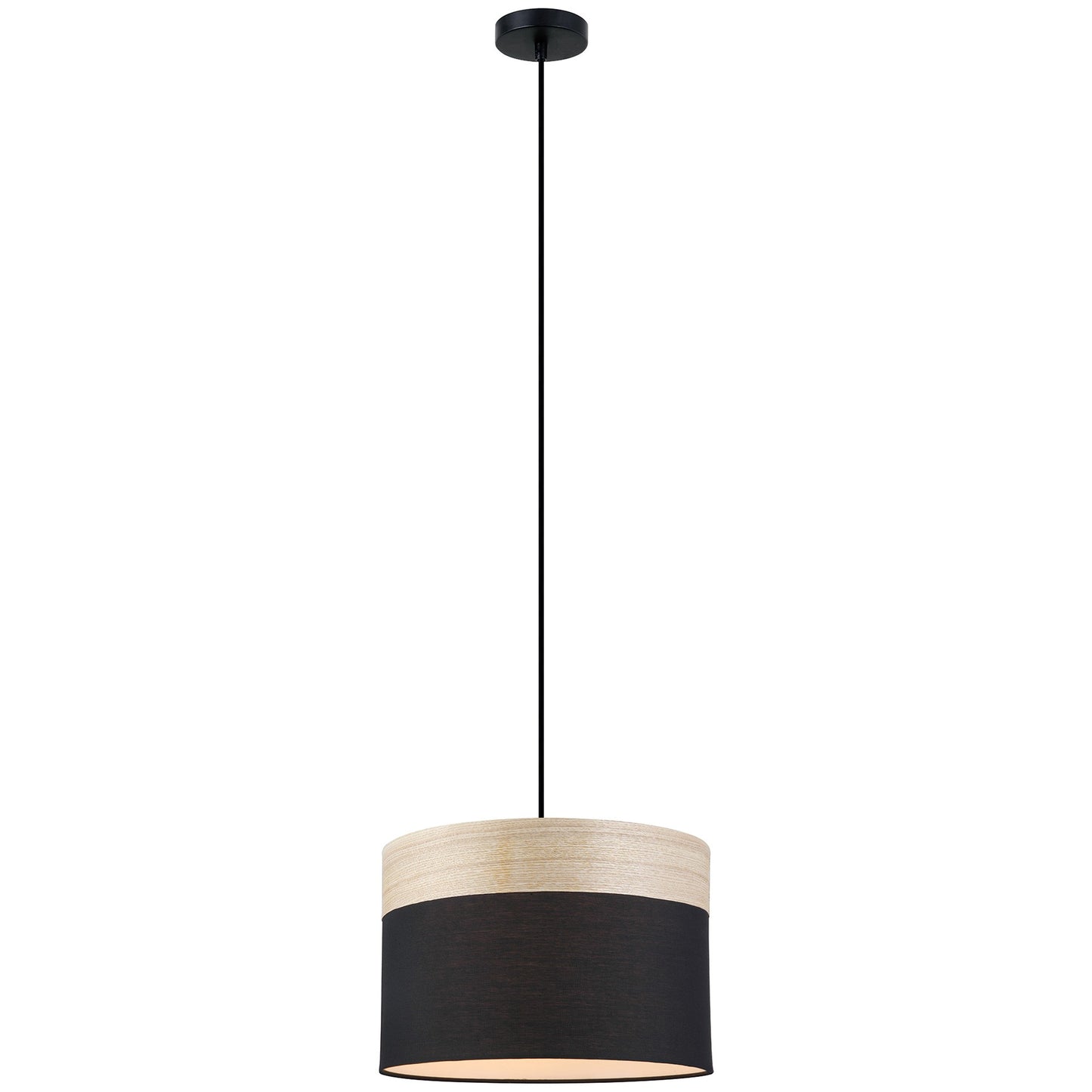 Tambura Pendant Light, Medium, Black