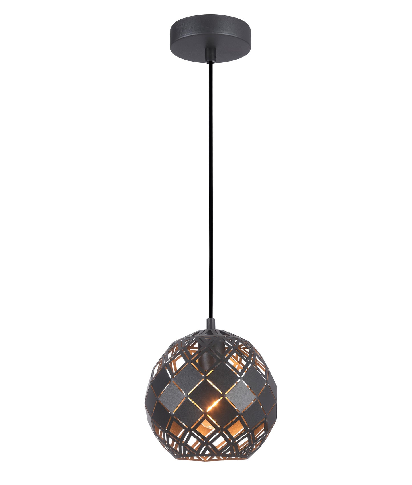 TUILE: Interior Embossed Tiled Iron Pendant Lights
