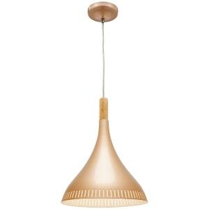 Pastel Iron Pendant Light, Angled Dome, Matt Blue