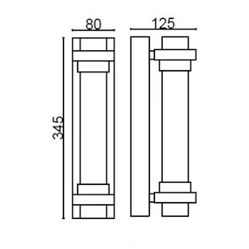 Cristallo 12W Wall Light-350mm Long