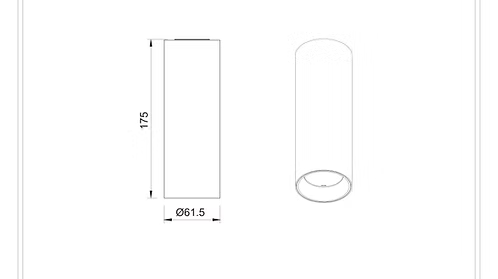 DL1562 15W Gold Surface Mounted LED Downlight