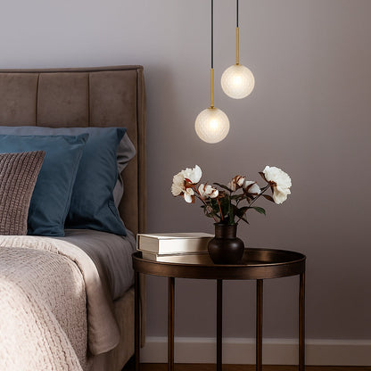 GASTON 2 Pendant Light - Antique Gold/Clear Prism