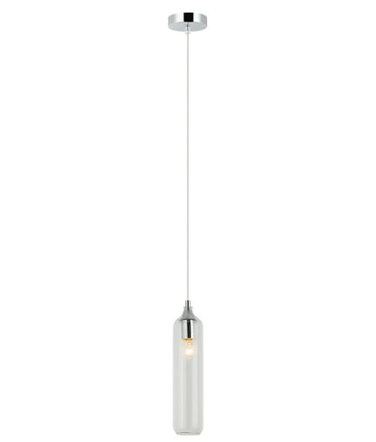 MANGA: Interior Glass Cylinder Pendant Light - Clear