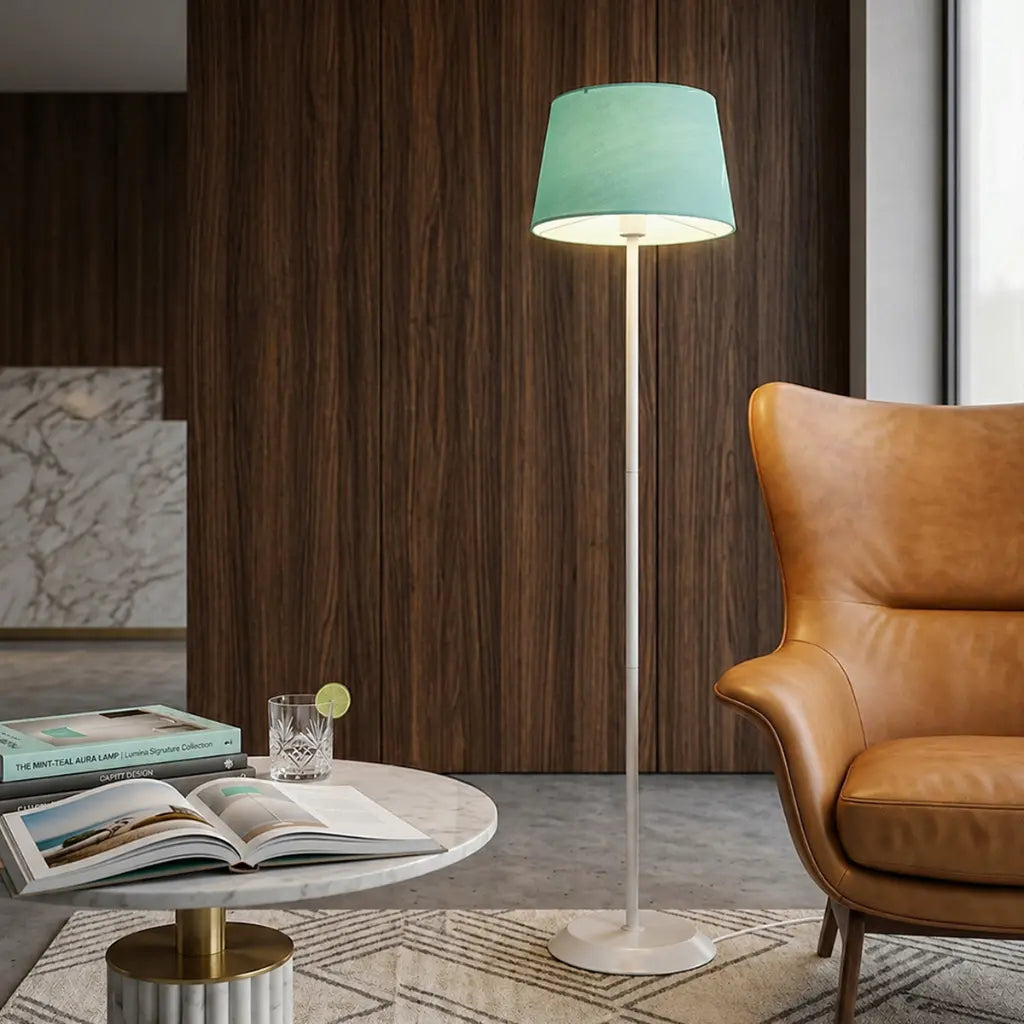 JAXON Floor Lamp - White/Green