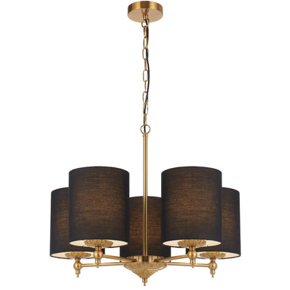 ARGOS 5 Pendant Light - Antique Gold/Black