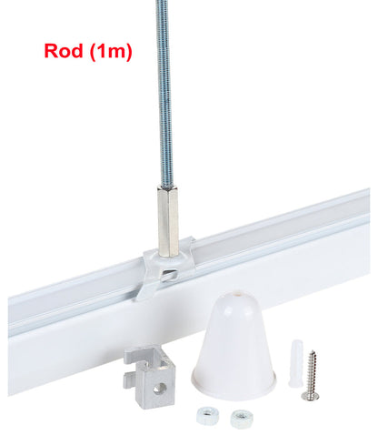 4 Wire 3 Circuit Track Suspension Ezclick Kit (M6x1 Metre Rod) - White