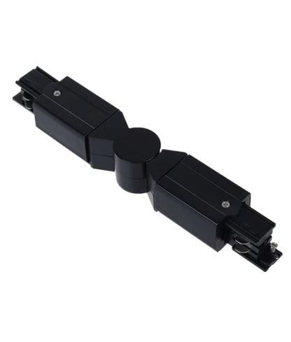 4 Wire 3 Circuit Universal Tracks, Connectors, End Cap & Live End - Connector Elbow BLACK