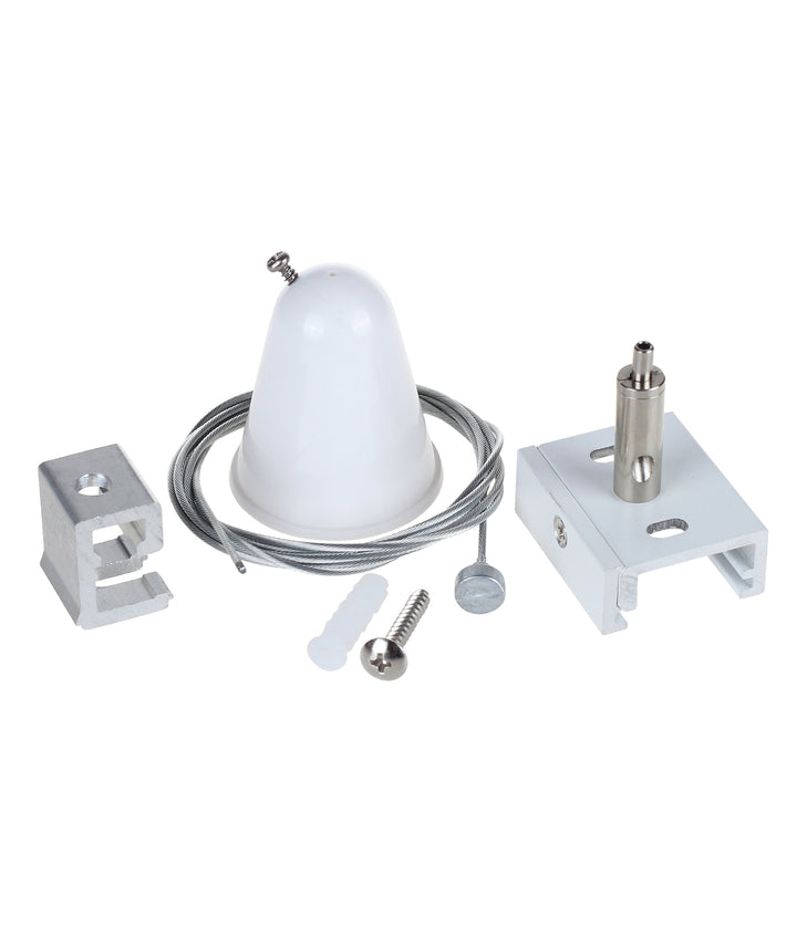 4 Wire 3 Circuit Track Suspension Mount Kit - White