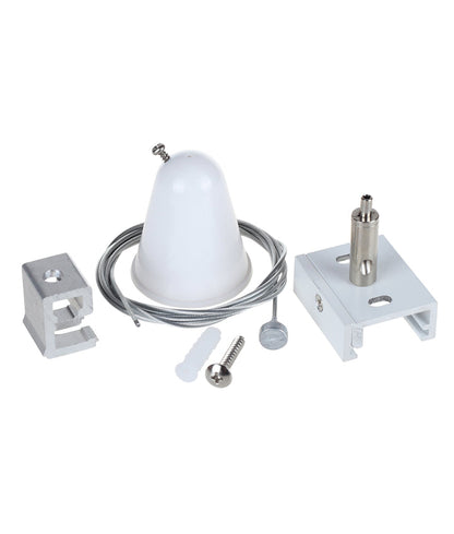 4 Wire 3 Circuit Track Suspension Mount Kit - White
