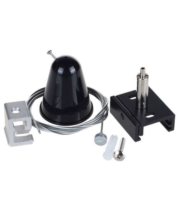 4 Wire 3 Circuit Track Suspension Mount Kit - Black