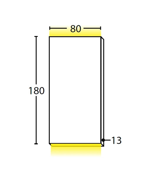 PDL: LED Exterior Wall Rectangular Up/Down Pillar Lights IP65 - Bronze