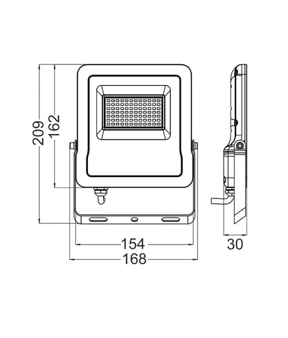SMTFLOOD LED Smart Dimmable 5000K+RGB Flood Lights IP65