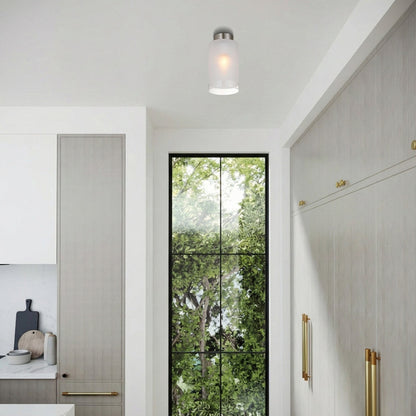 FILA Batten Fix Ceiling Light - FROST| NICKEL