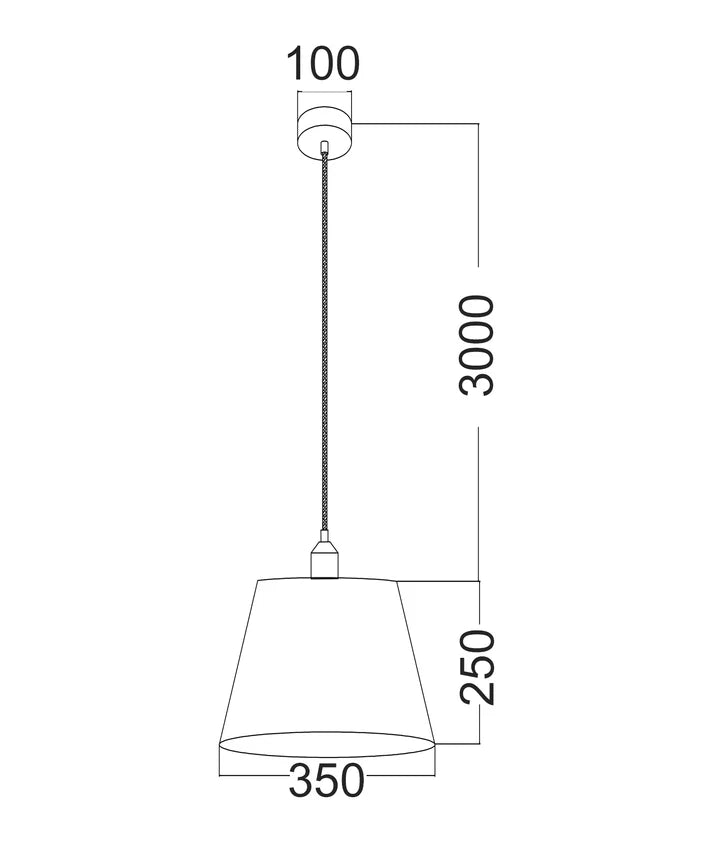 PENSHADE: Interior Slanted with Starburst Pattern Laser Cut Pendant Lights - Black