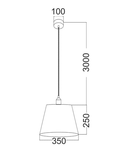 PENSHADE: Interior Slanted with Starburst Pattern Laser Cut Pendant Lights - Black