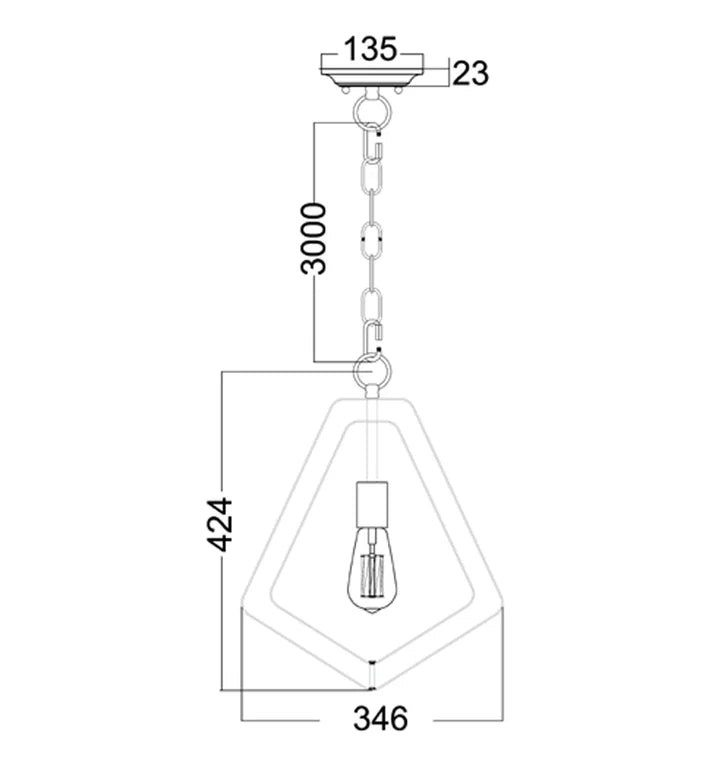 ORBITA3: Bohemian Small Polished Nickel Hardware Pendant Light