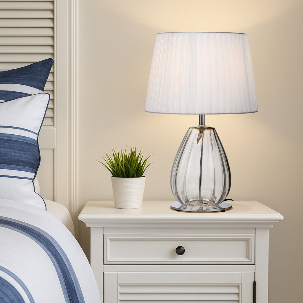 VEANA Table Lamp - Clear/Ivory