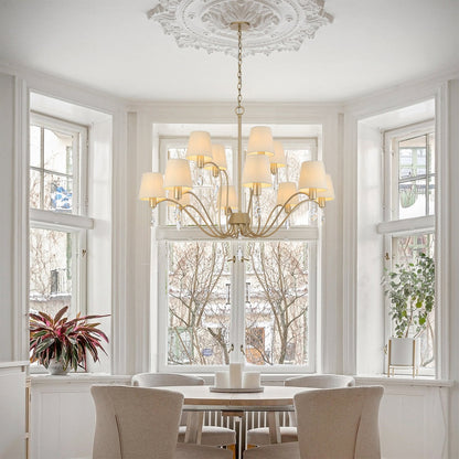 MALVERN 12 Light Pendant - Antique Silver