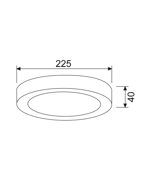 SURFACETRI: LED Dimmable Tri-CCT Surface Mounted Oyster Lights (Round) - 18W