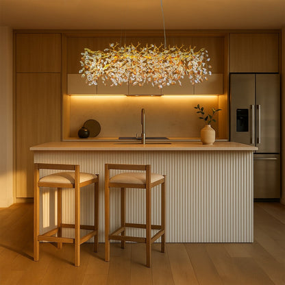 MOLENA 10 Rectangular Pendant Light - Gold