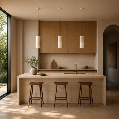 JORNEL Pendant Light - White Marble