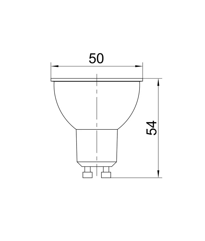 GU10 LED Globes (6W) - 3000K