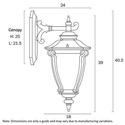 DELFINO Exterior Wall Light - Bronze