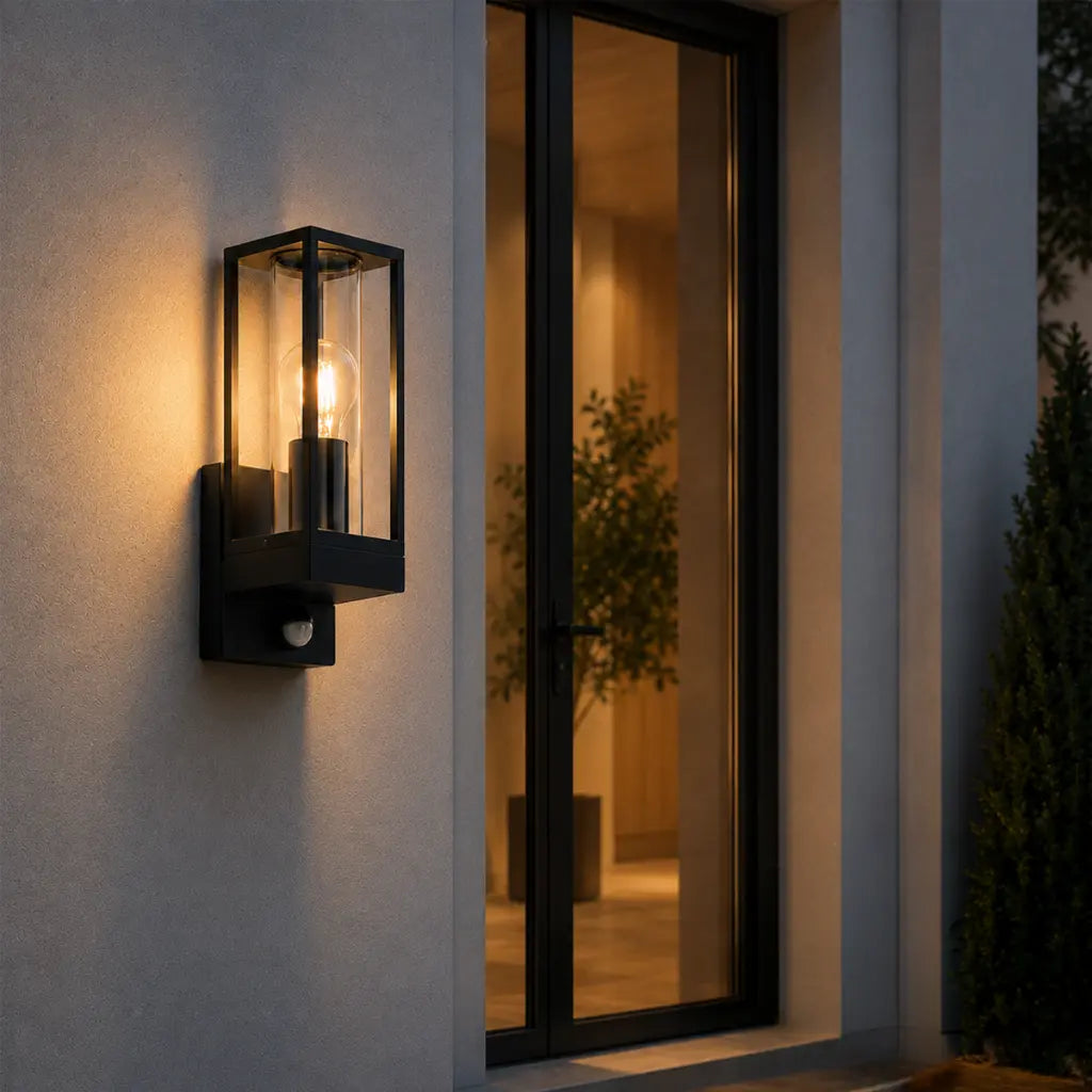 BELMIN Exterior Sensor Wall Light - Black