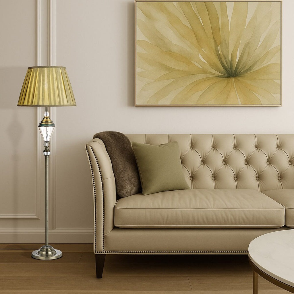 OXFORD Floor Lamp - Antique Brass/Gold