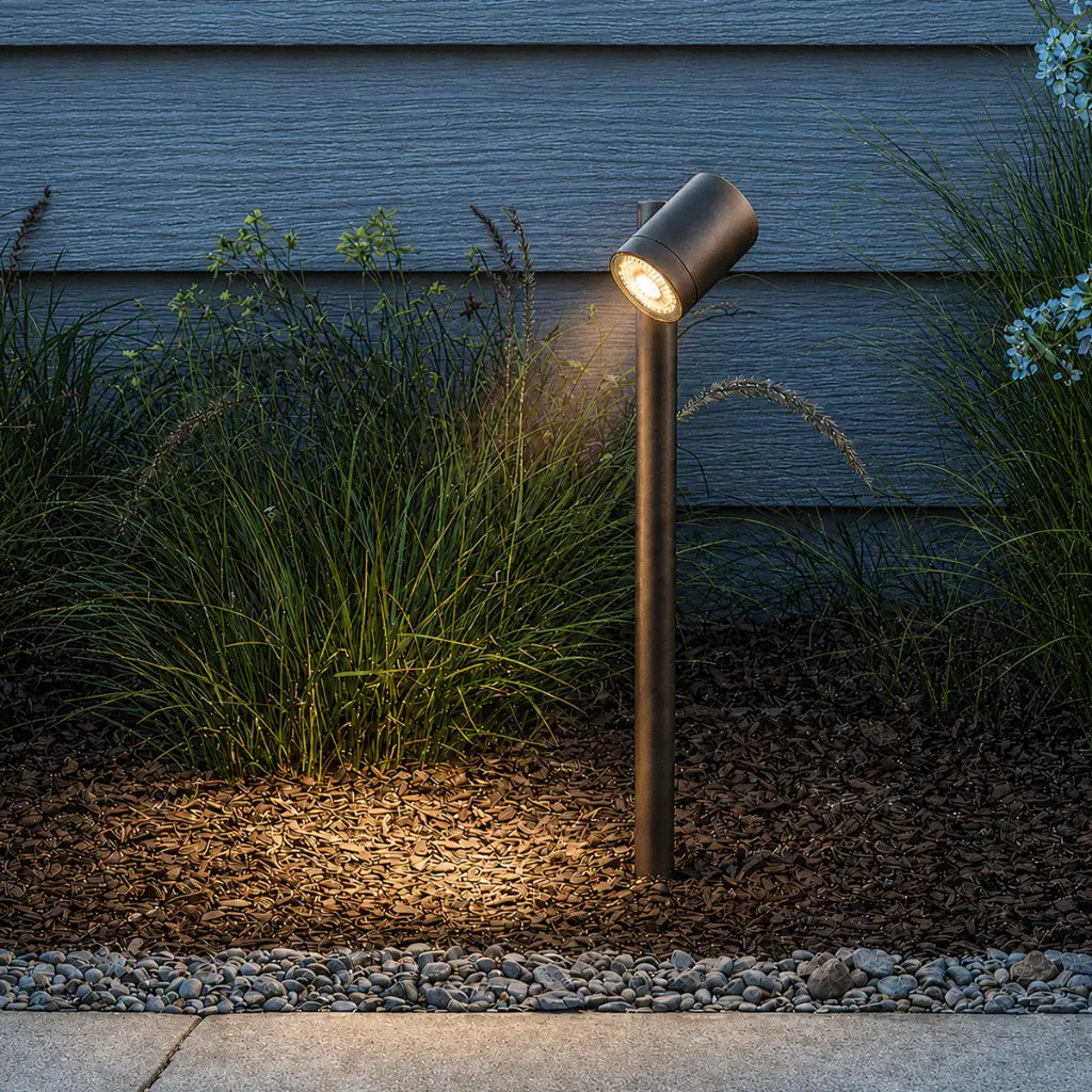 CLOVIS 24V MR16 Exterior Post Spike Light - Corten