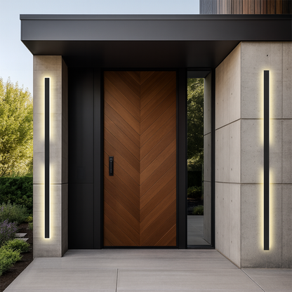 EBIZA 180CM Exterior LED Wall Light - Black