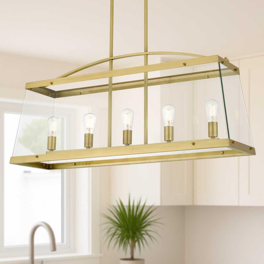 COLAIR 5 Pendant Light Solid Brass
