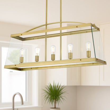 COLAIR 5 Pendant Light Solid Brass