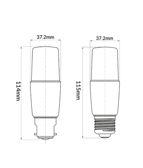 T40 LED Globes (9W) - Options: E27 5000K